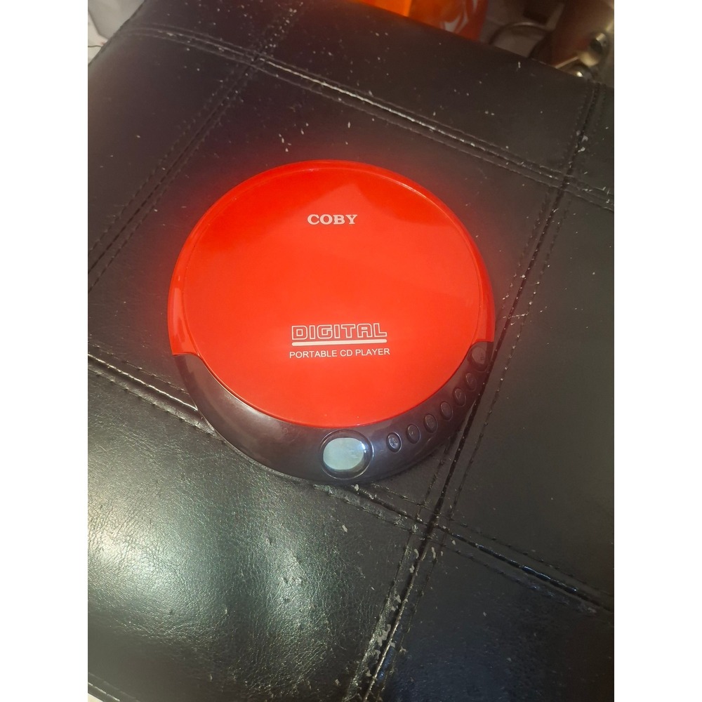 Vintage Coby Digital Portable CD Player Red - Non-Working / For Spares